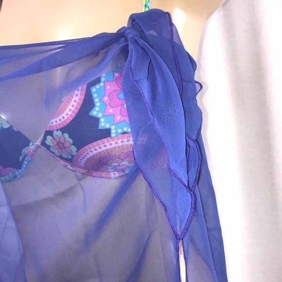 Zuliana long sarong made in USA - Picture 2 of 4